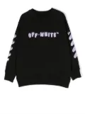 Off-White Kids Signature diag-stripe sweatshirt - Black