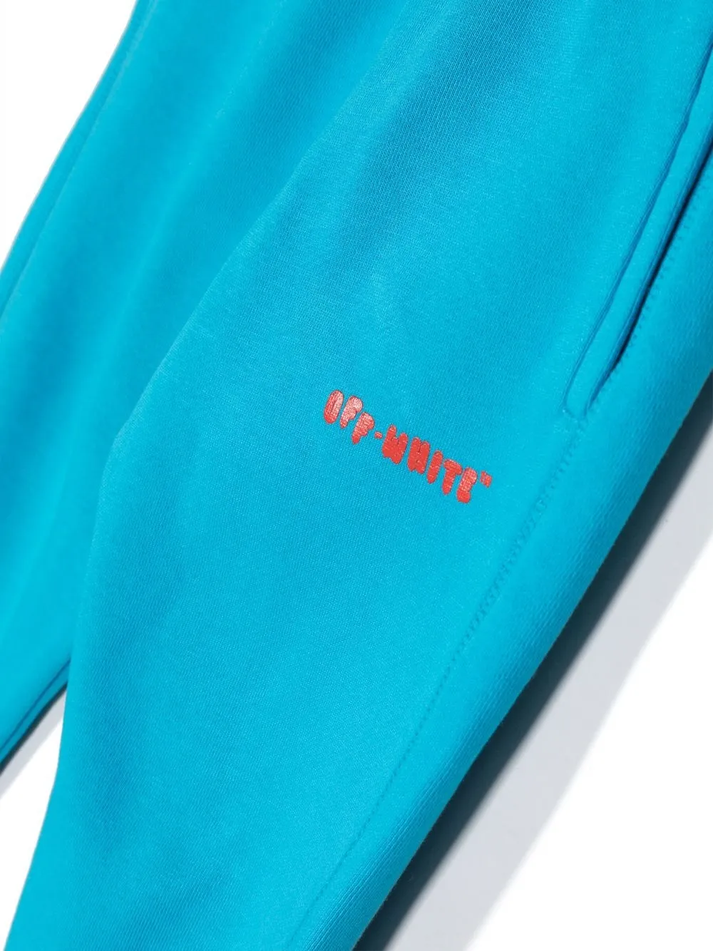 Off-white Signature Diag-stripe Track Pant In Blue