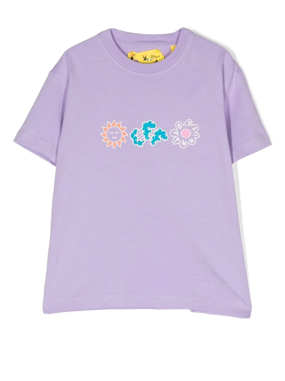 

Off-White Kids organic-cotton T-shirt - Purple