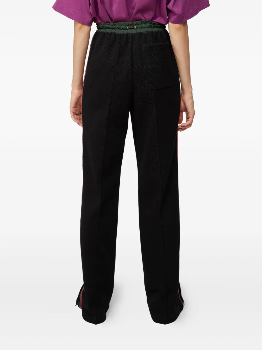 Kolor Side-stripe Drawstring Trousers In Black