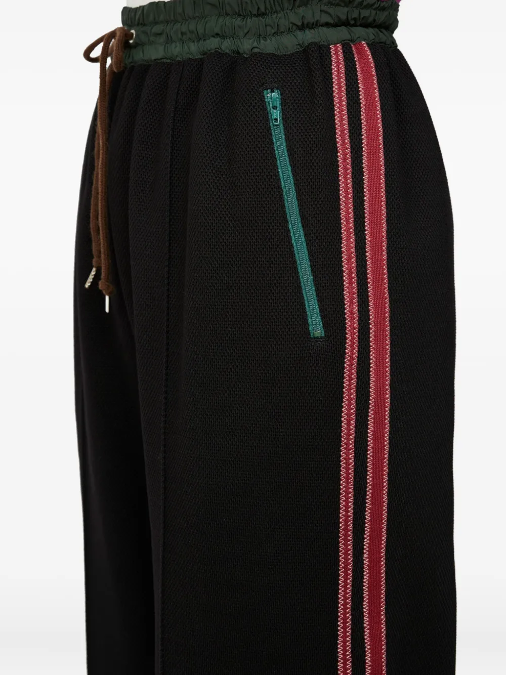 Kolor Side-stripe Drawstring Trousers In Black