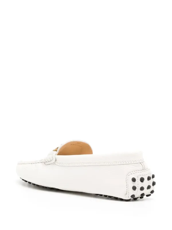 【TOD'S】レザー ロゴプレート ローファー Tod's トッズ ロゴプレート ローファー | ブラック | FARFETCH JP