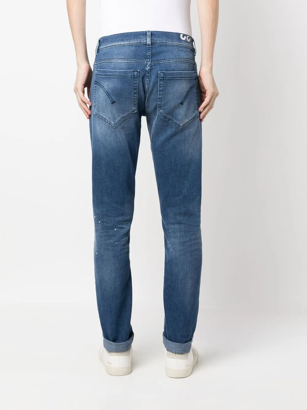 DONDUP Slim-fit jeans Blauw