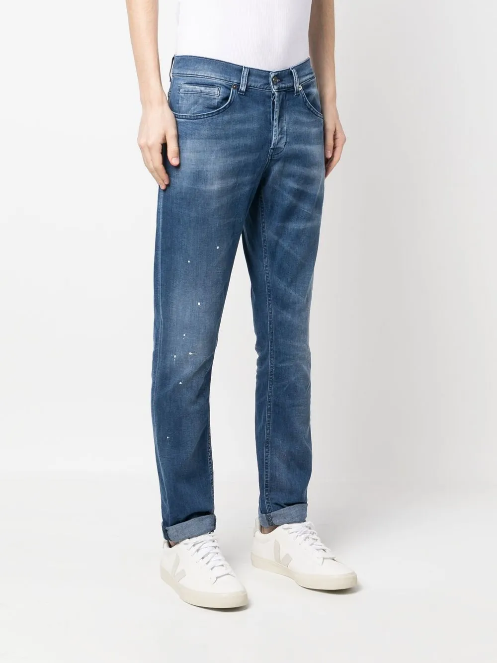 DONDUP Slim-fit jeans Blauw