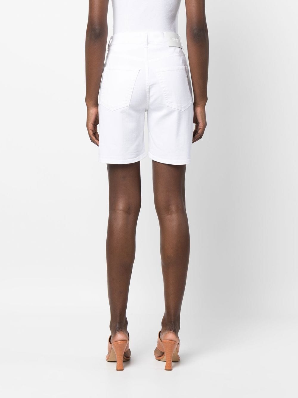 Shop Dondup Above Knee-length Shorts In White