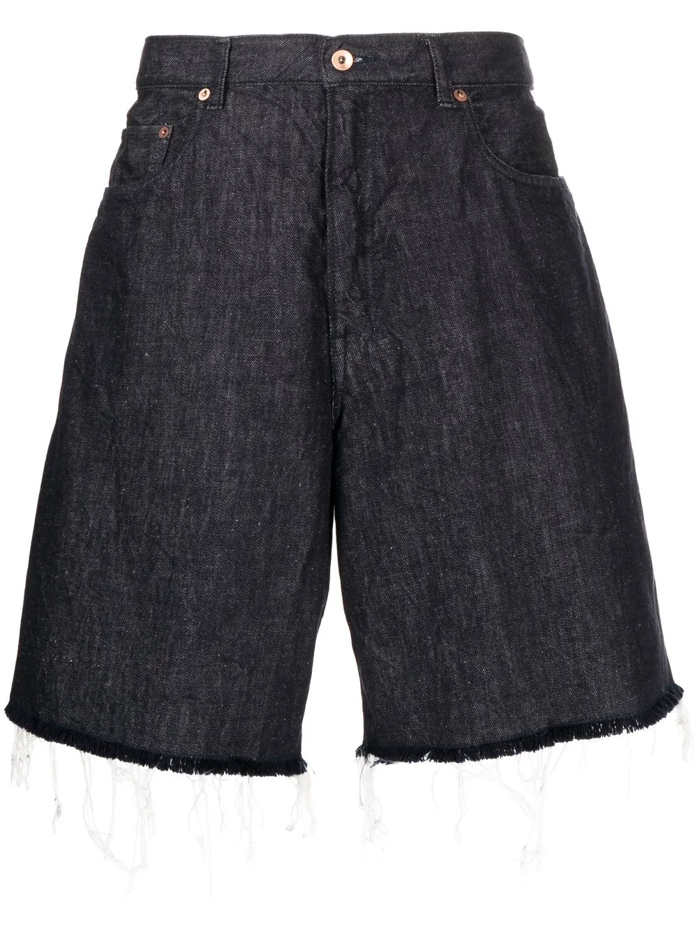 

Kolor wide-leg denim shorts - Blue
