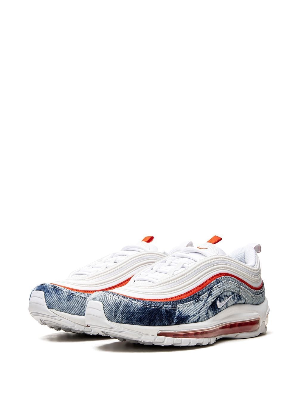 Shop Nike Air Max 97 "washed Denim Pack" Sneakers In White