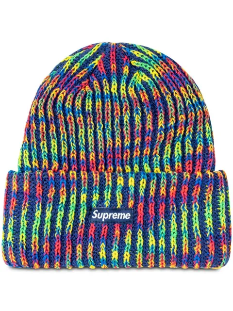 supreme 彩虹宽松针织套头帽