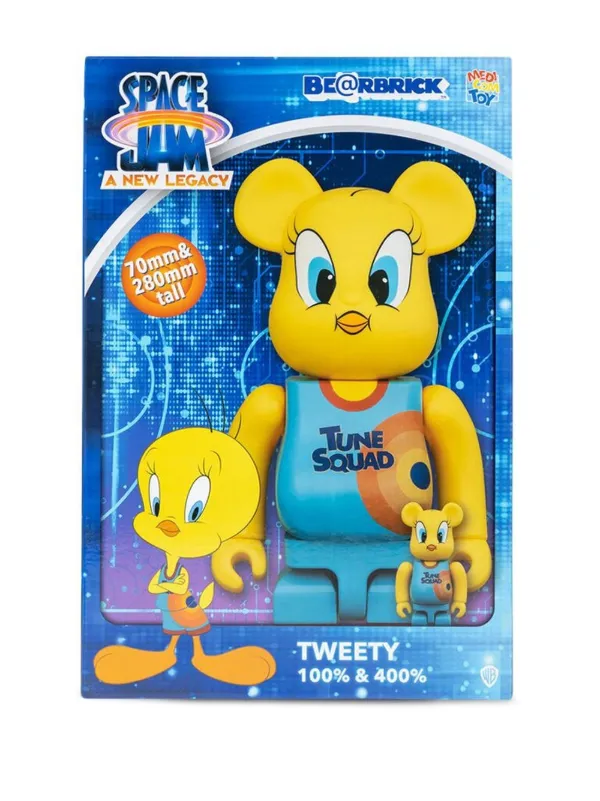 MEDICOM TOY x Space Jam A New Legacy Tweety BE@RBRICK Figure Set 