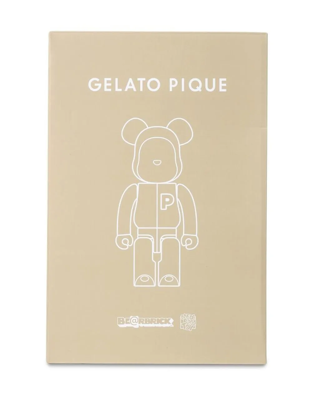 Shop Medicom Toy Gelato Pique Pajamas Be@rbrick Figure In Neutrals