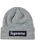 Supreme x New Era Box Logo knitted beanie - Grey