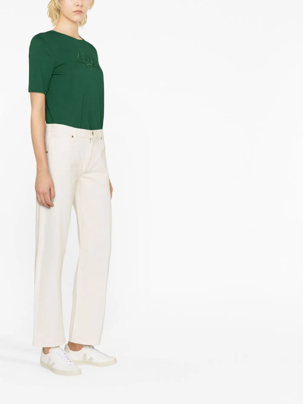 Tommy Hilfiger Script logoembroidered Tshirt Farfetch