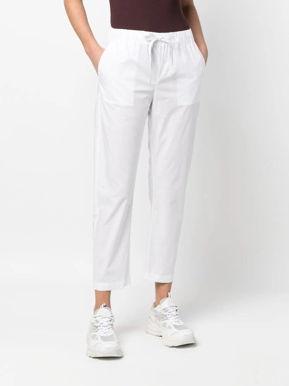 Semicouture Broek met trekkoord - Wit