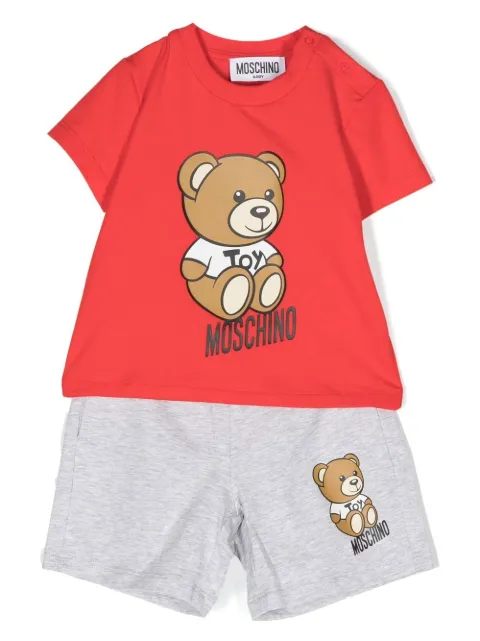 Moschino Kids Teddy Bear cotton shorts