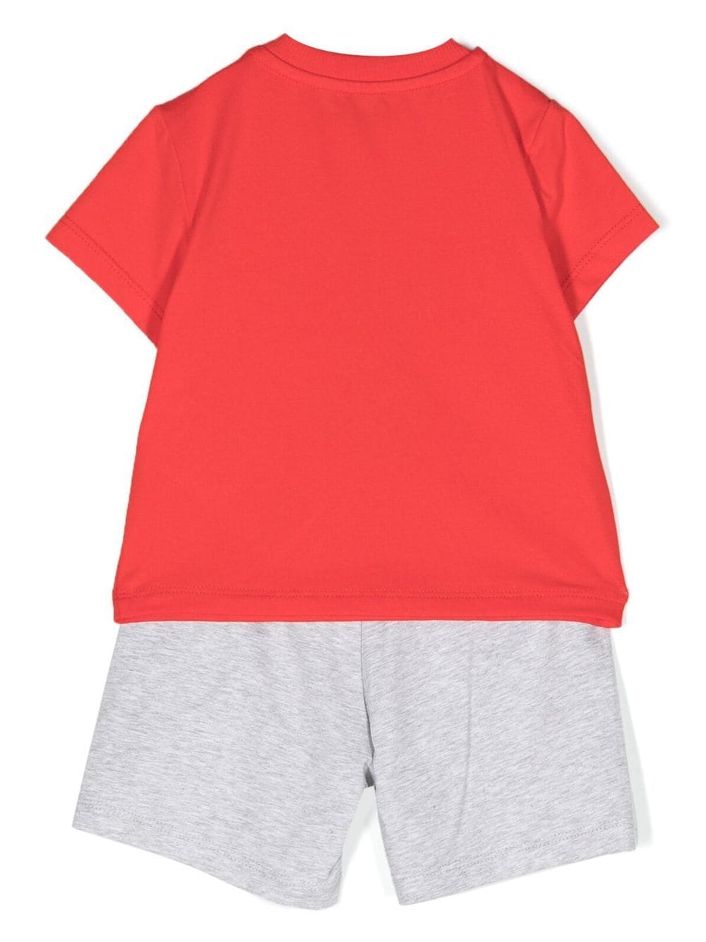 Shop Moschino Teddy Bear Cotton Shorts In Red