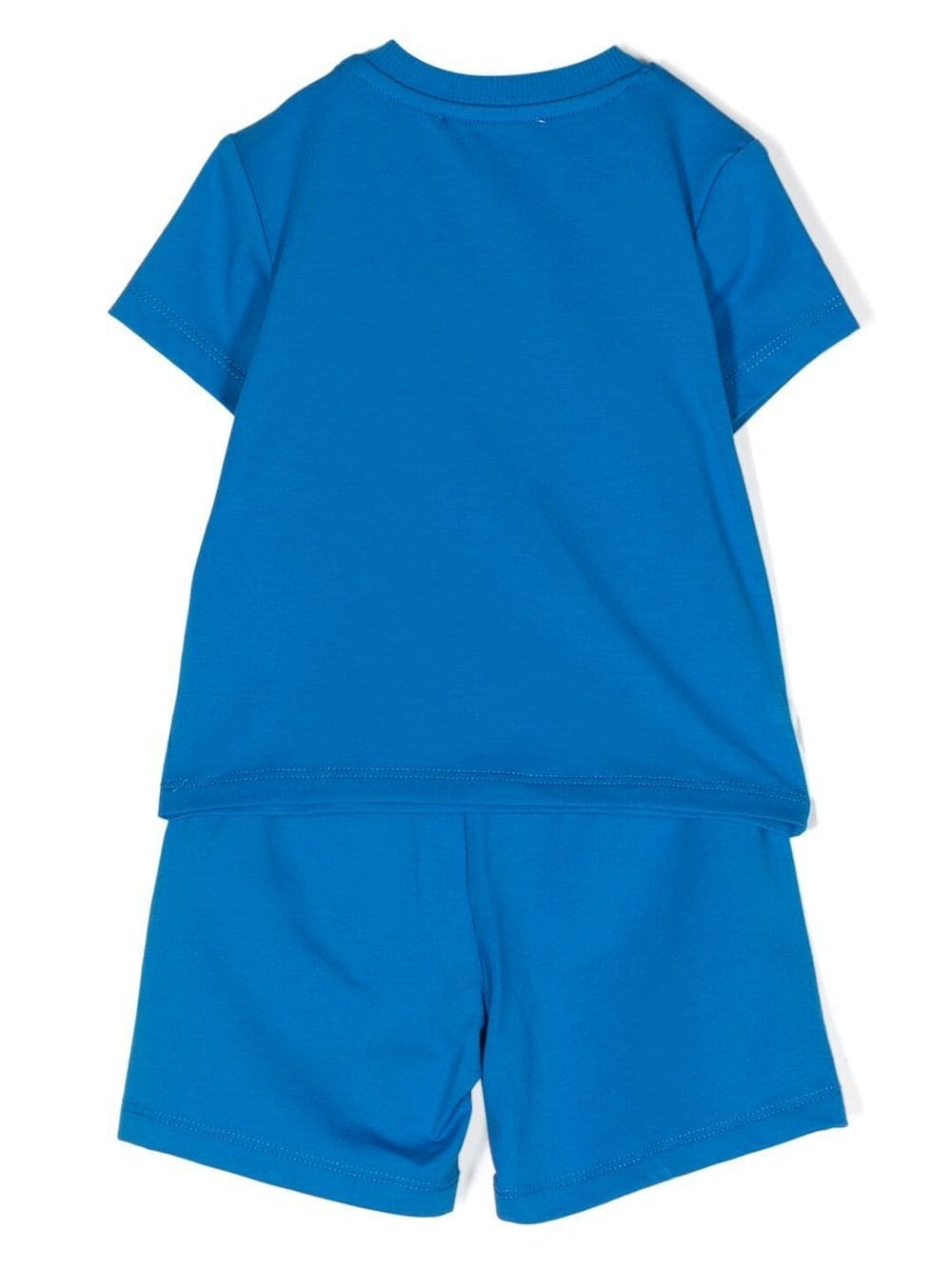 Moschino Kids Shorts met teddybeerprint - Blauw