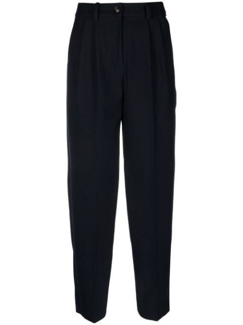 Tommy Hilfiger pleated tapered wide-leg trousers