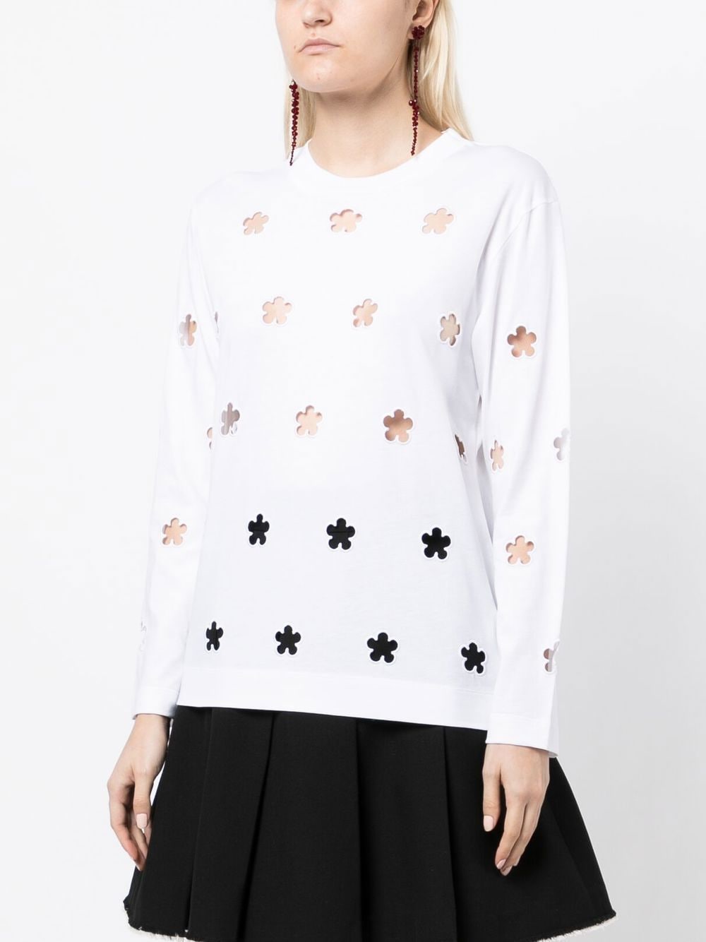 Simone Rocha フローラル カットアウト Tシャツ - Farfetch