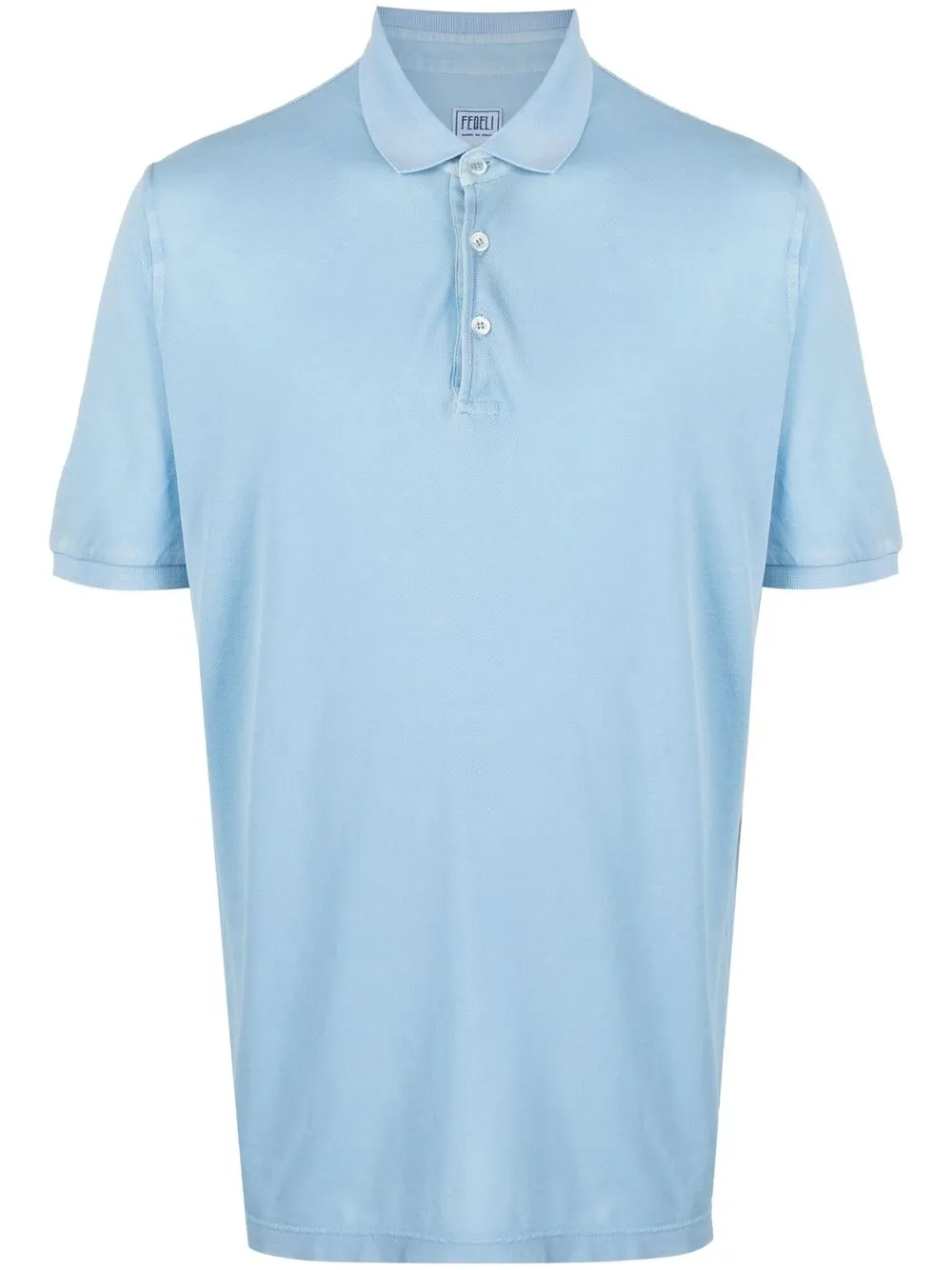 

Fedeli short-sleeve polo shirt - Blue