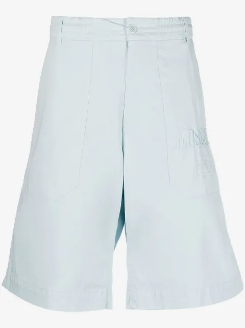 Moschino bermudas con logo bordado