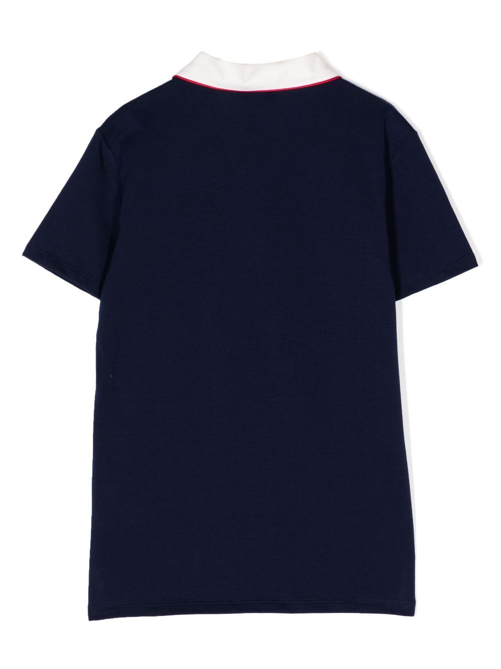 Image 2 of Gucci Kids playera tipo polo con ribete en contraste