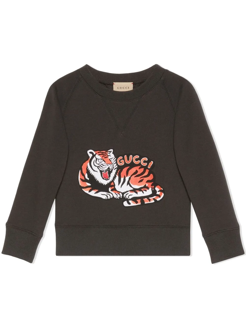 GUCCI TIGER-PRINT COTTON SWEATSHIRT