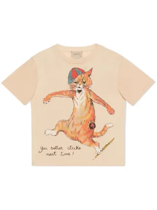 Camiseta discount gucci gato