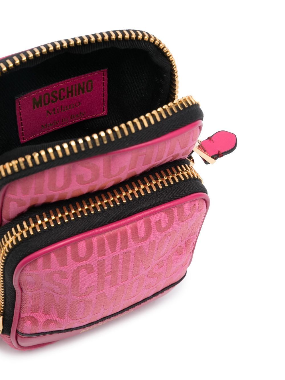 Moschino Crossbodytas met logoprint - Roze