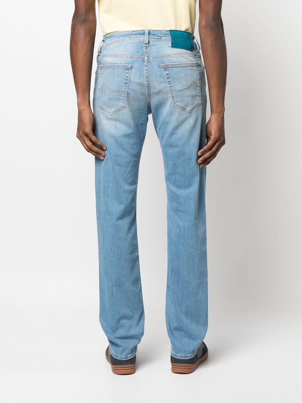 Shop Jacob Cohen Bard Slim-fit Straight Jeans In Blue