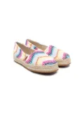 Missoni Kids zigzag slip-on espadrilles - Yellow