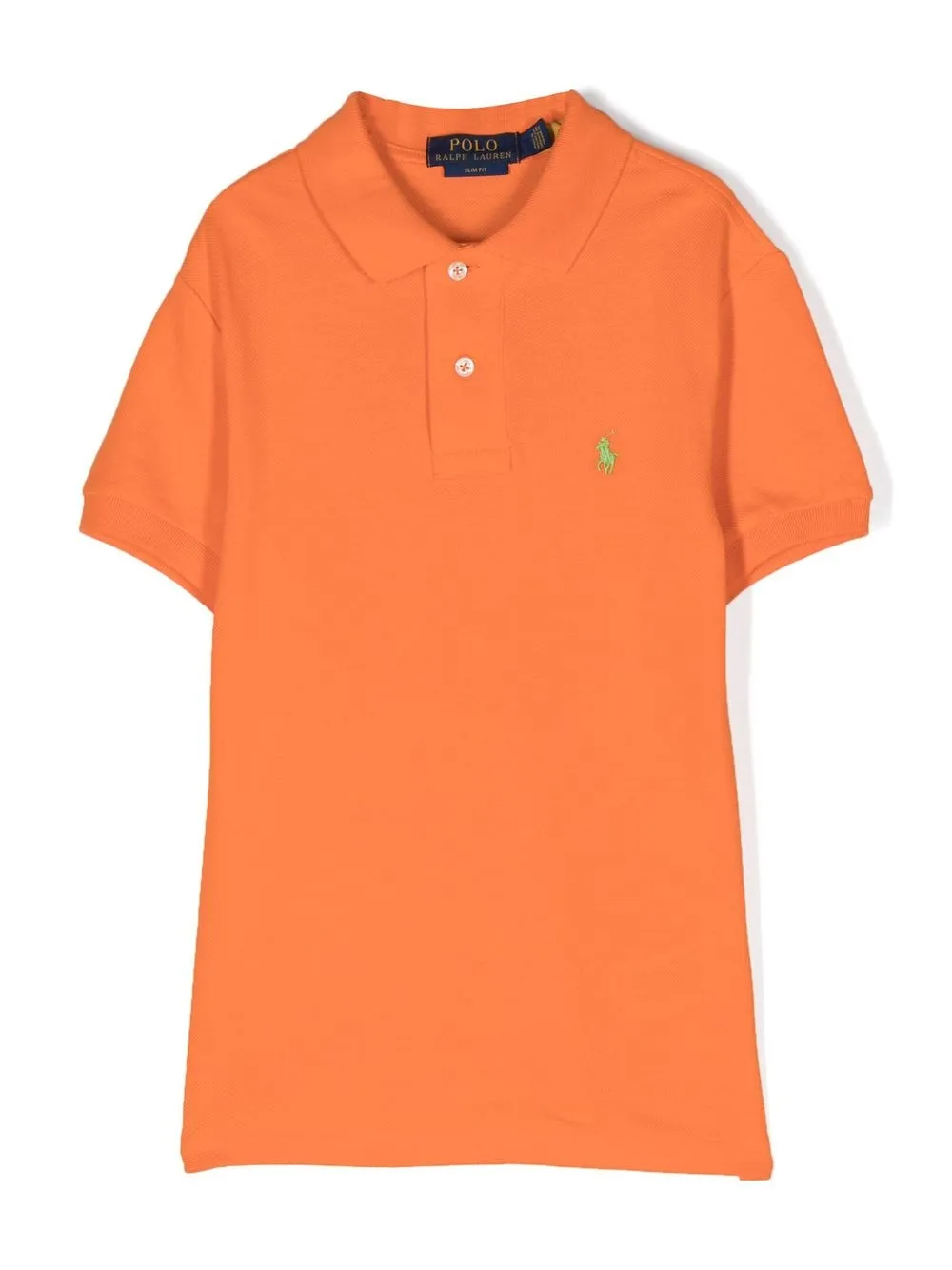 

Ralph Lauren Kids logo-embroidered cotton polo shirt - Orange