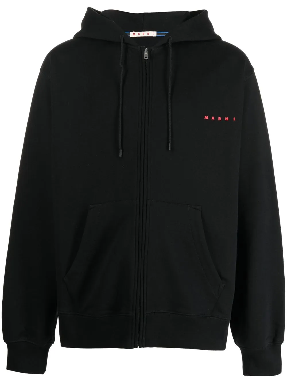 

Marni chest logo-print detail hoodie - Black