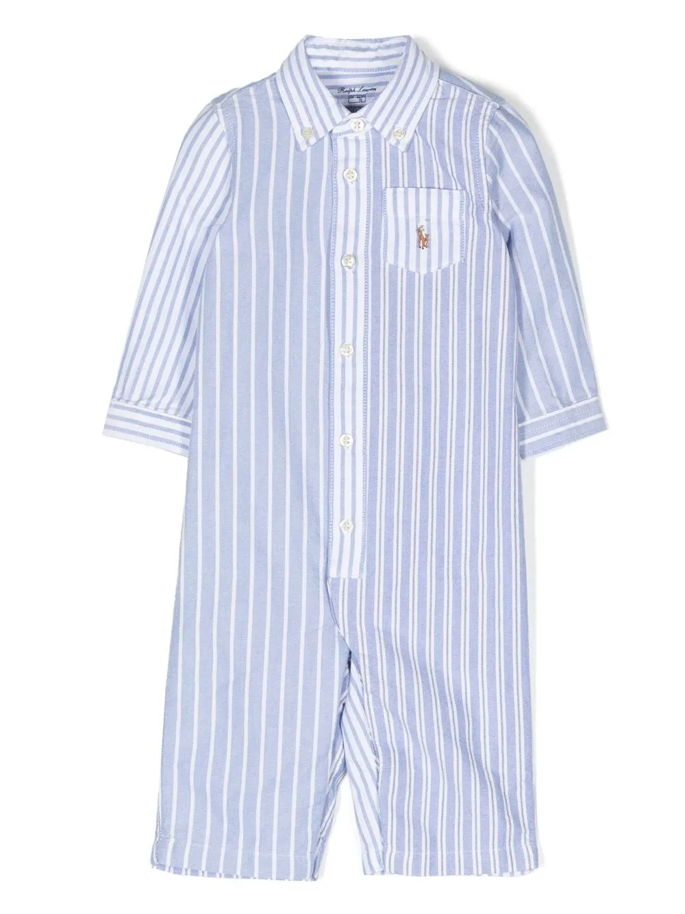 

Ralph Lauren Kids stripe Polo Pony all in one - Blue