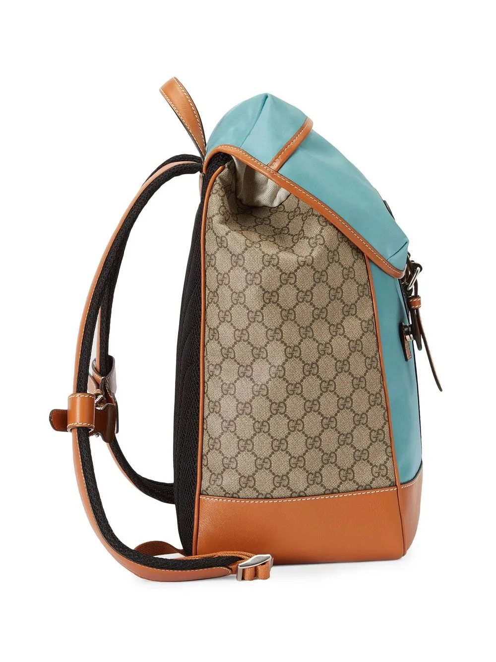 Gucci Backpack With  Stripe In Blue ModeSens
