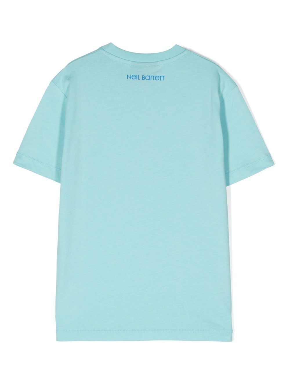 Neil Barrett Kids T-shirt met logoprint - Blauw