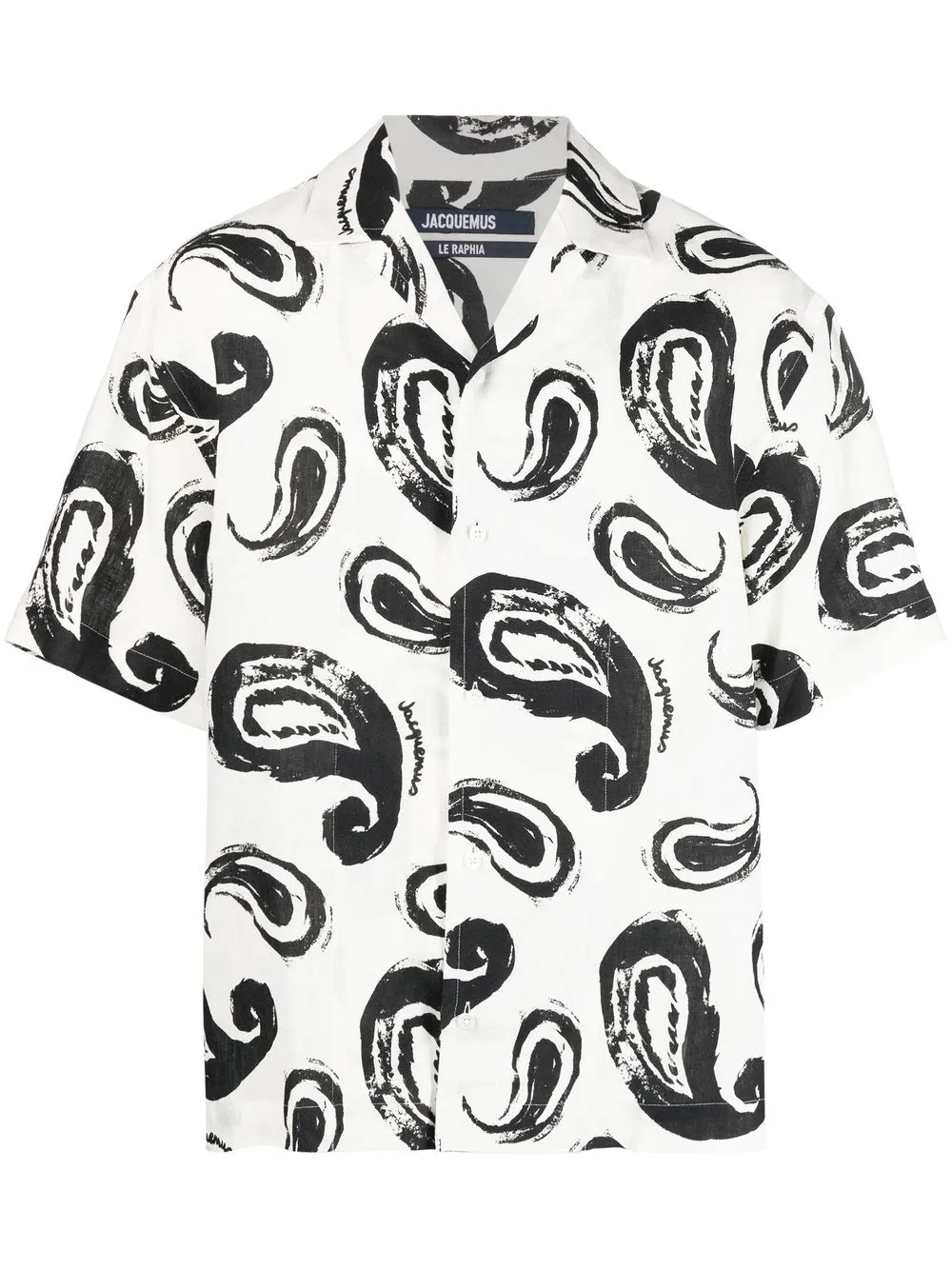 

Jacquemus graphic-print short-sleeve shirt - White