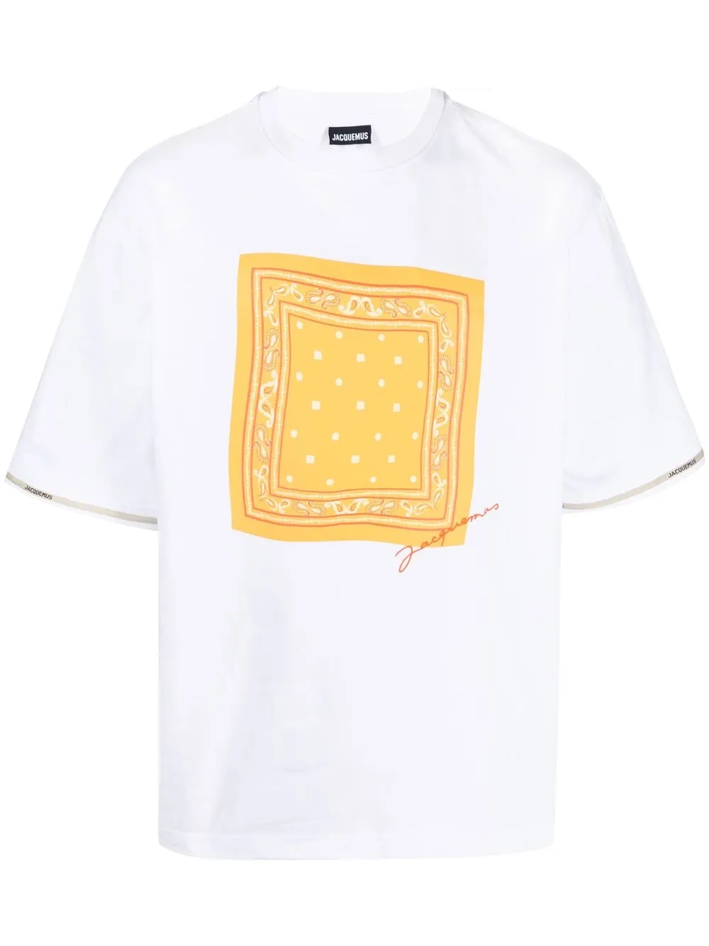 

Jacquemus playera manga corta con estampado gráfico - Blanco