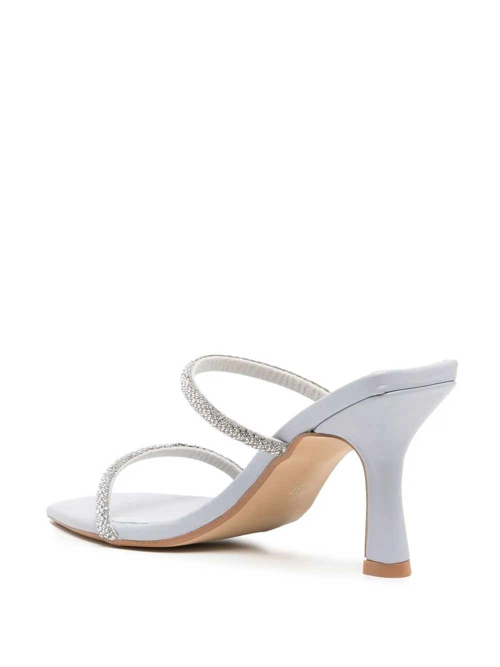 Senso Umber Iii Square-toe 90mm Sandals In Silver