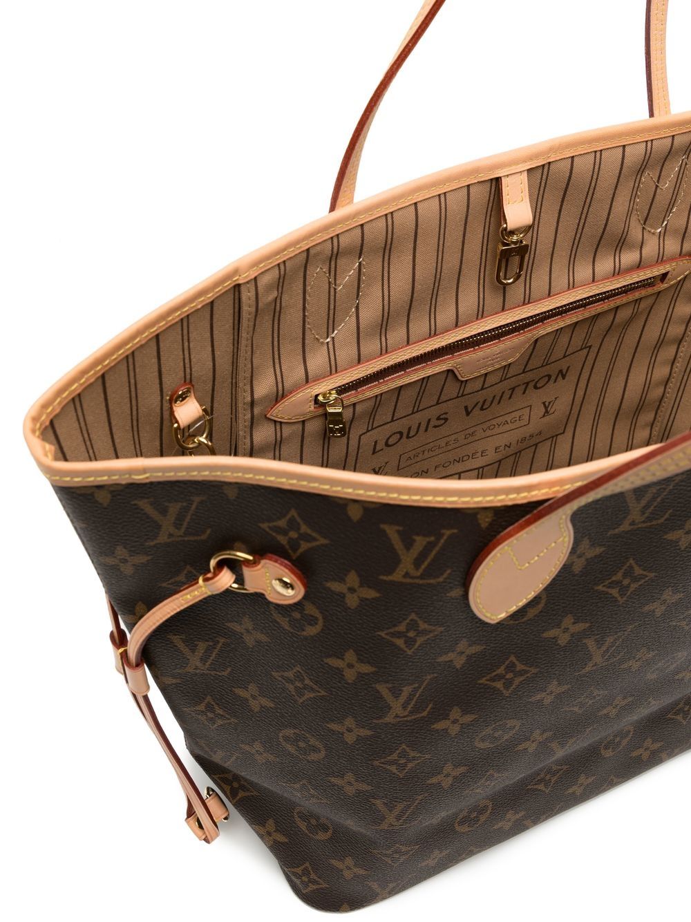 Louis+Vuitton+Neverfull+Patches+Monogram+Tote+MM+Brown+Canvas for sale  online