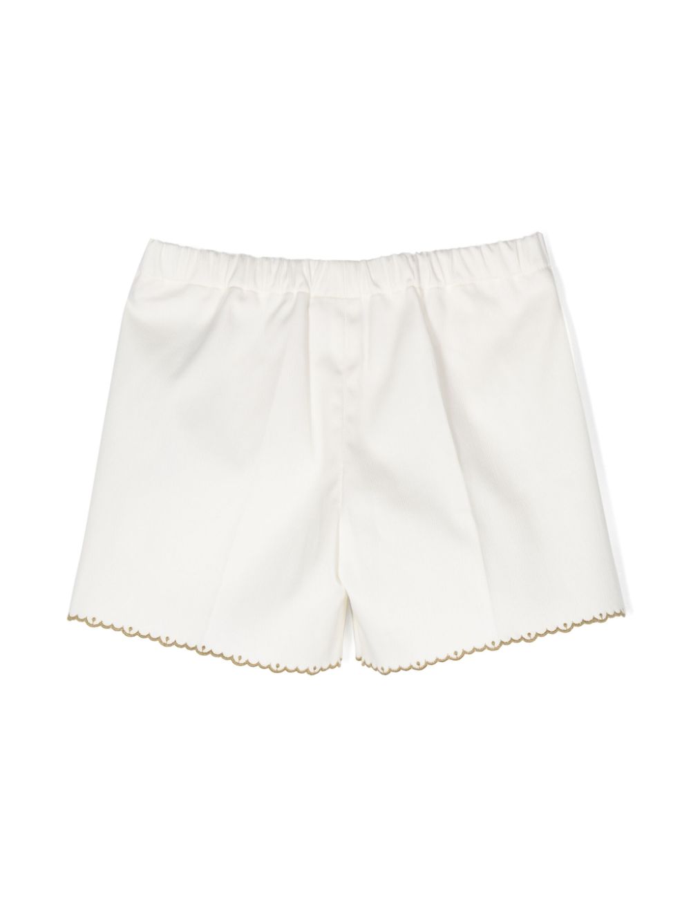 Gucci Kids logo-embroidered shorts - Neutrals