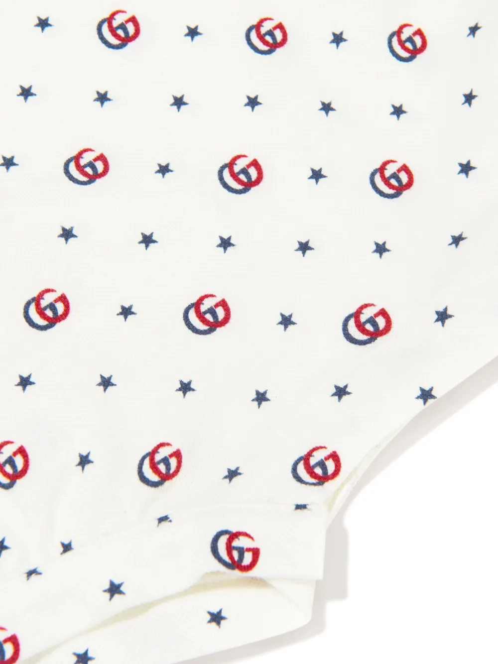  Gucci Kids Double G Cotton Shorties - White 