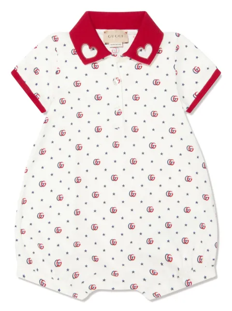Gucci Kids بدلة قطن بشورت GG