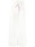 Max Mara paper-bag waist trousers - White