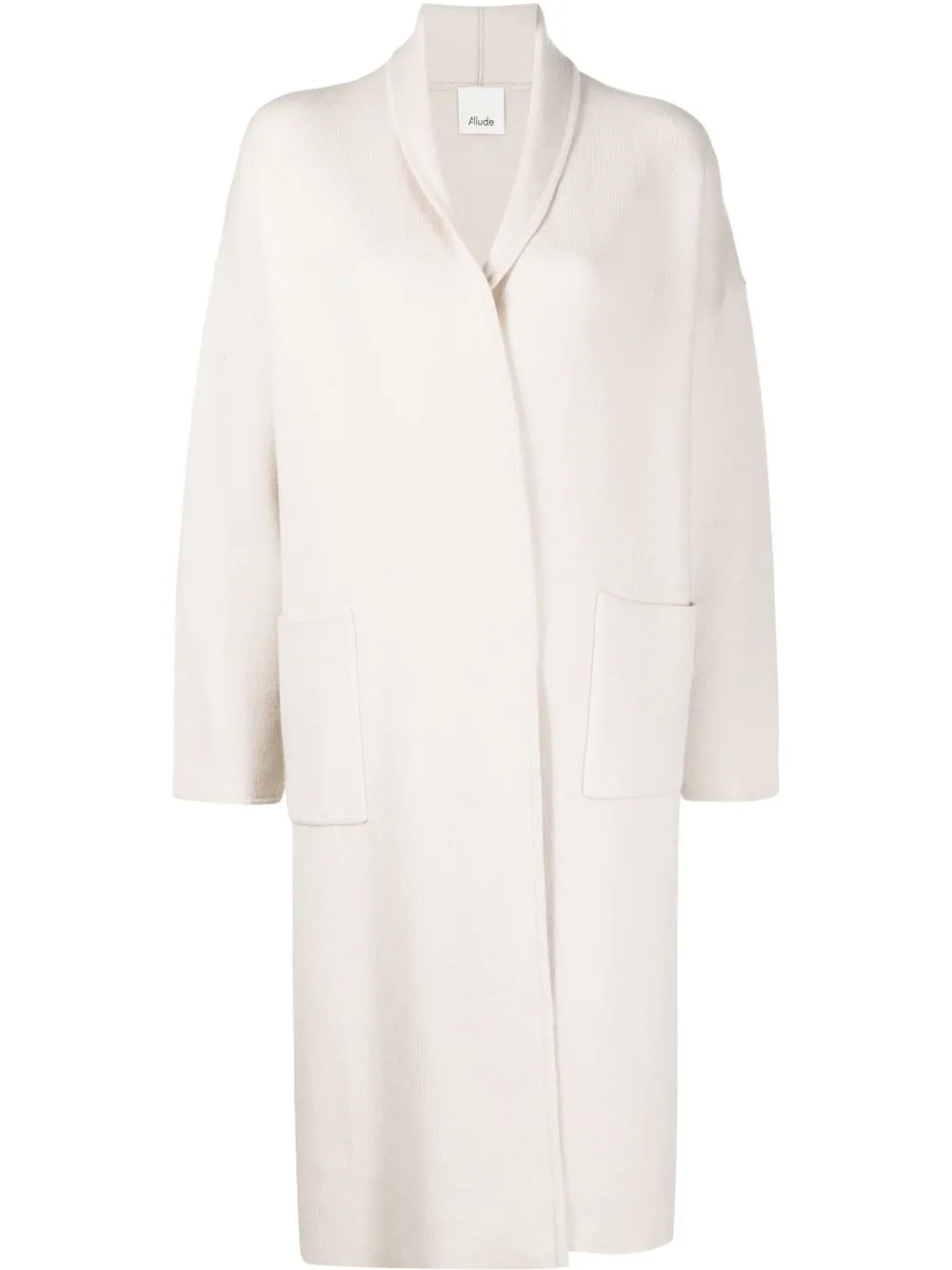 

Allude wool-cashmere cardi-coat - Neutrals