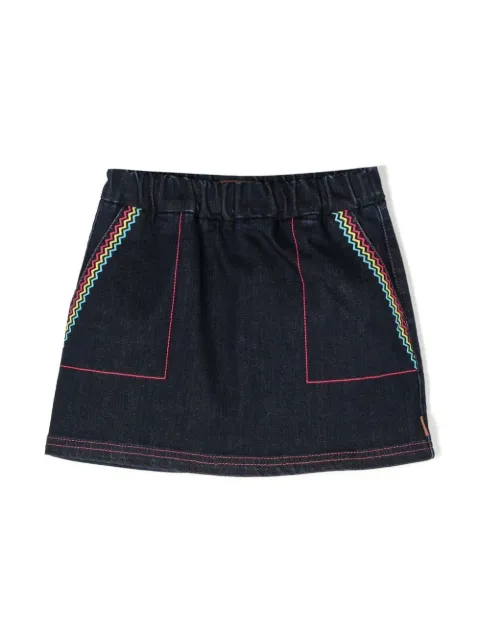 Missoni Kids zigzag-embroidered skirt