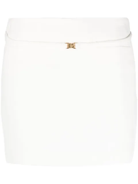 Blumarine buckle-fastening belted skirt 