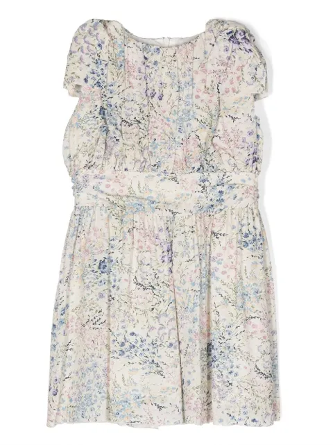 Simonetta floral-print sleeveless dress