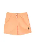 POLO RALPH LAUREN KIDS logo-patch swim shorts - Orange