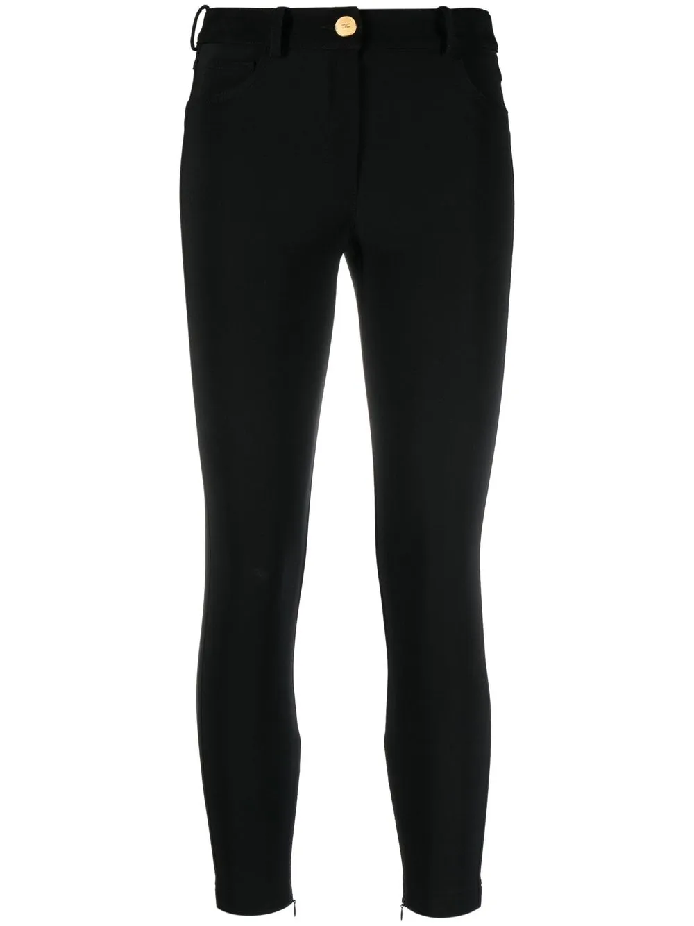 

Elisabetta Franchi skinny-cut cropped trousers - Black