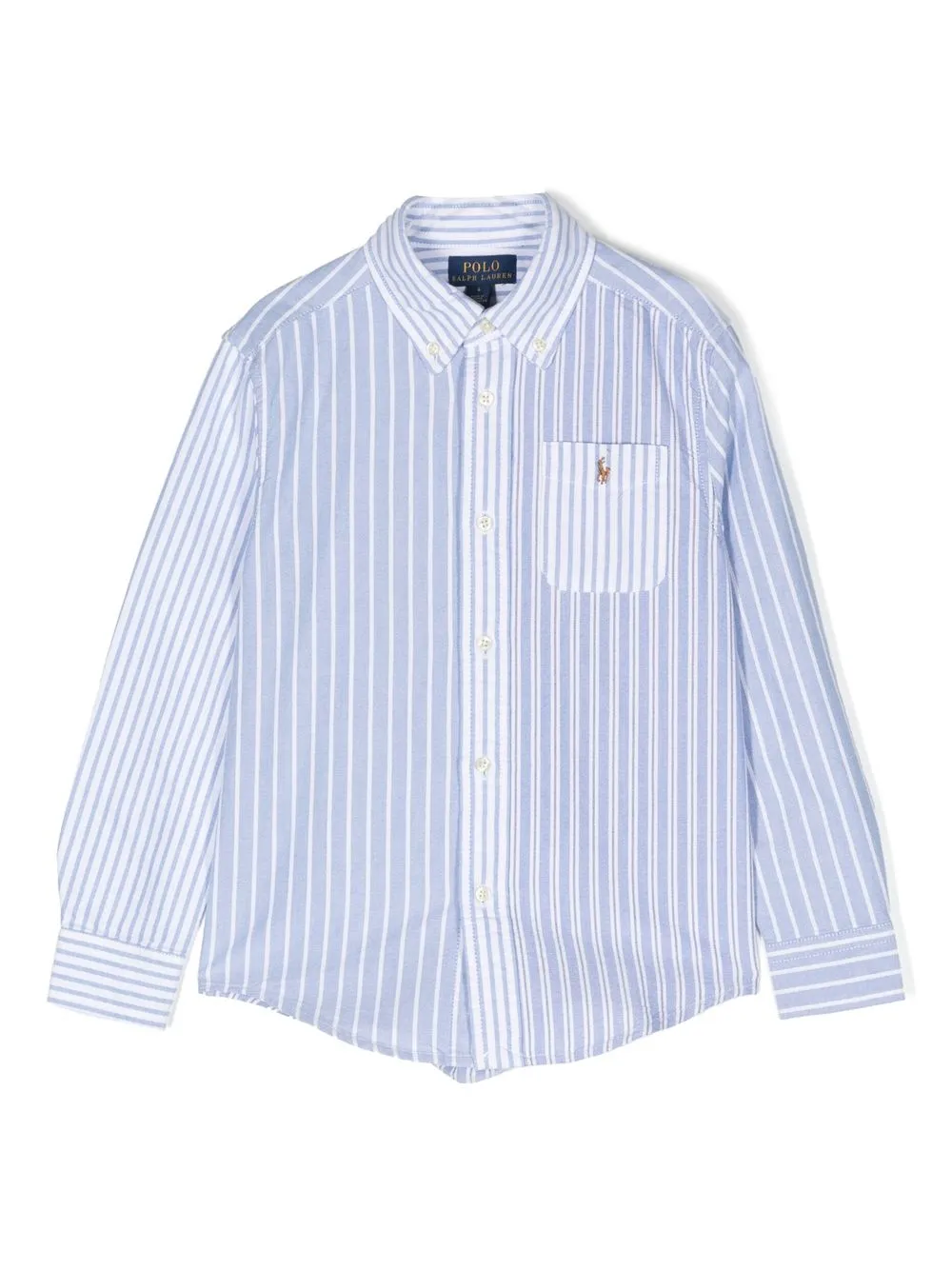 

Ralph Lauren Kids stripe Polo Pony long-sleeve shirt - Blue